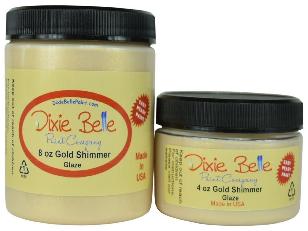 Glaze 4oz - Gold Shimmer (vannbasert lasur 118 ml, gylden skimmer)