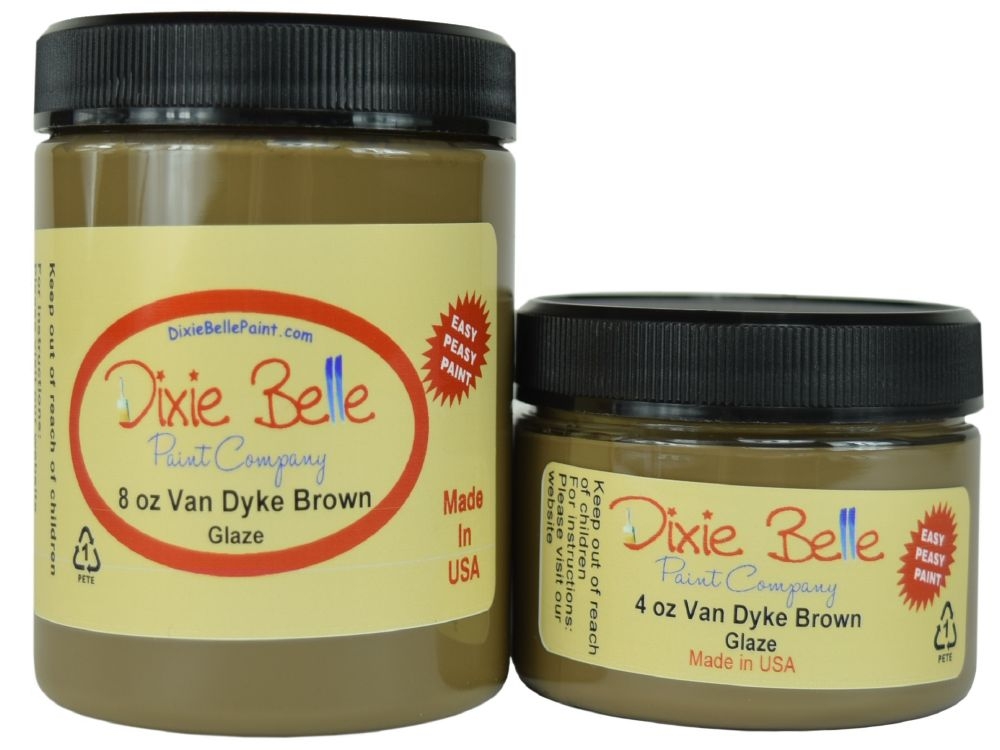 Glaze 4oz Van Dyke Brown (vannbasert lasur 118 ml, brun)