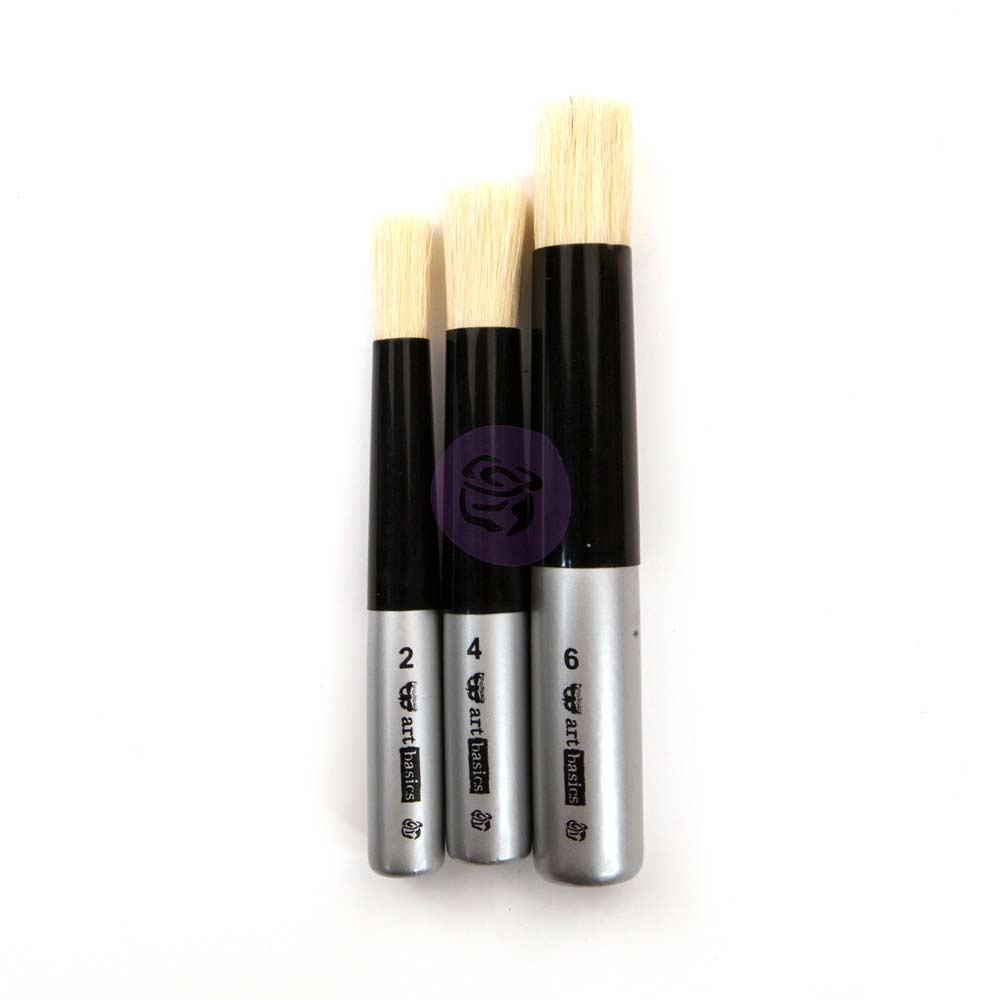 Dabbing Brush set of 3 – 3 PCS - Size 12x1.9cm, 12x1,3cm, 11x1cm