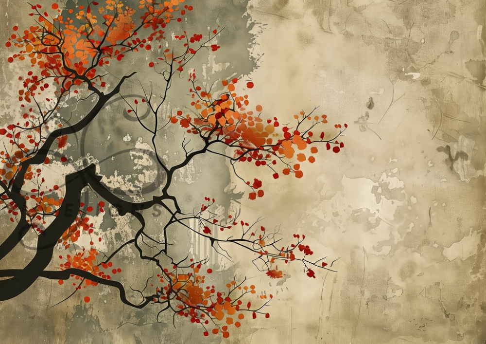 Autumn Lines A1 (84x59cm). A1 format decoupage eller fine art.
