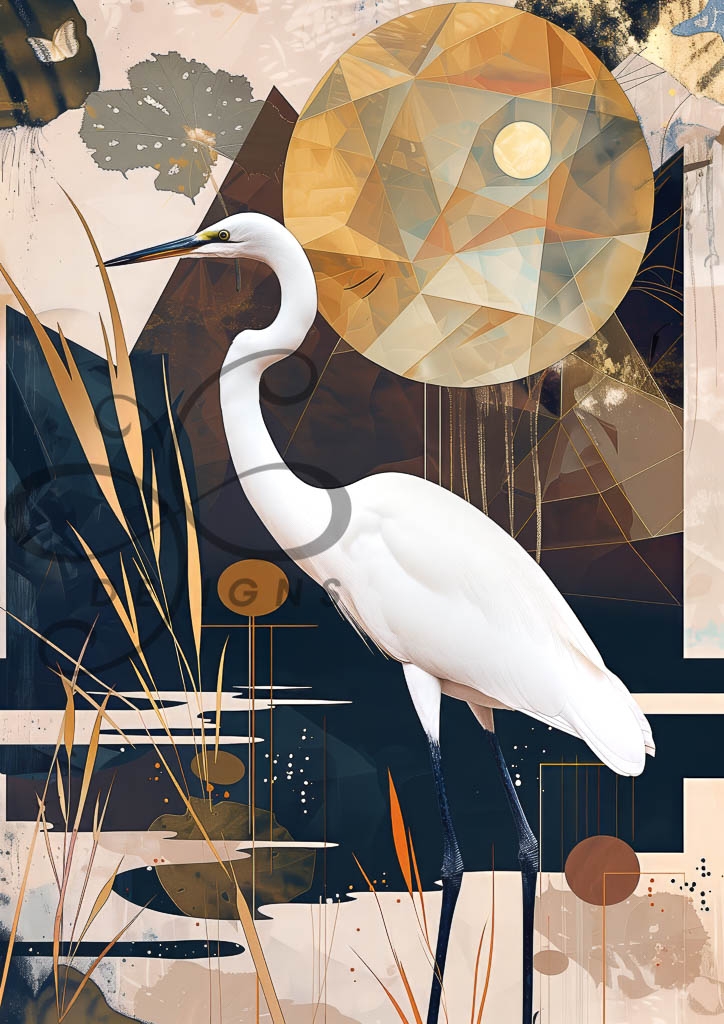 Where Stillness Lives A1 (84x59cm). A1 format decoupage eller fine art.
