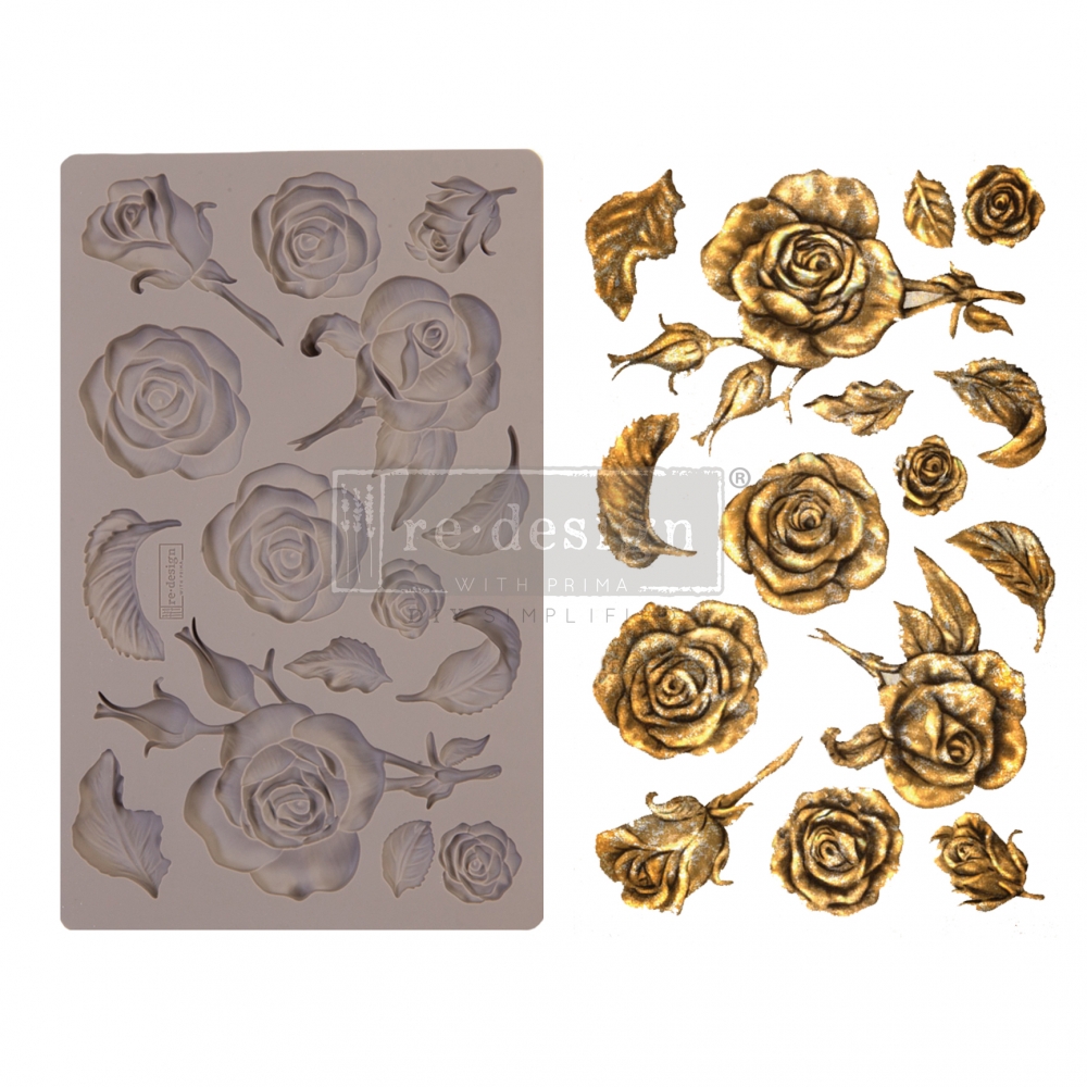 Redesign Decor Moulds® – Fragrant Roses – 5″ x 8″ (12,7x20,3cm) 8mm thickness