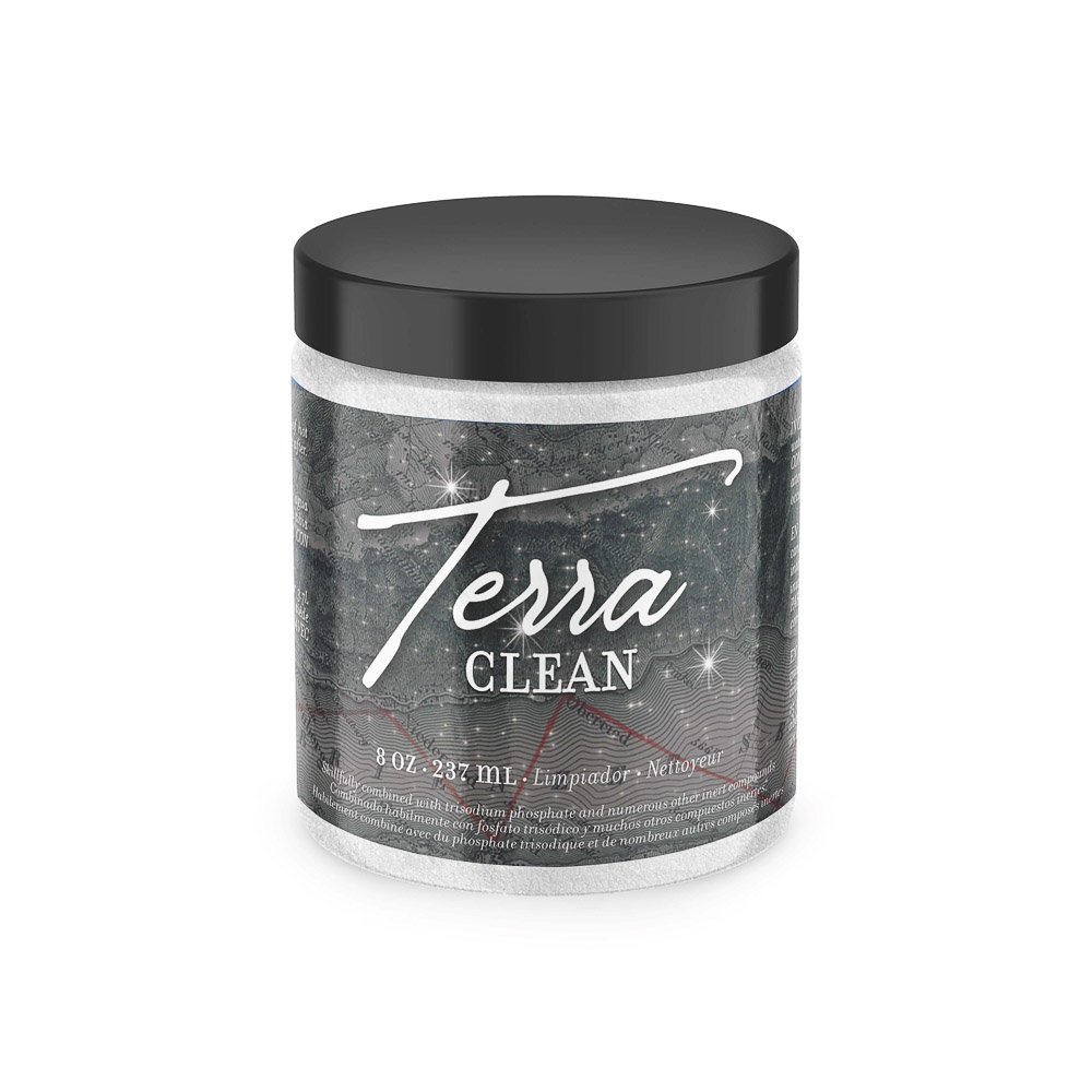 Use Terra Clean to de-grease and remove all dirt and debris from your project! The proper cleaning and prep is essential for proper adherance!